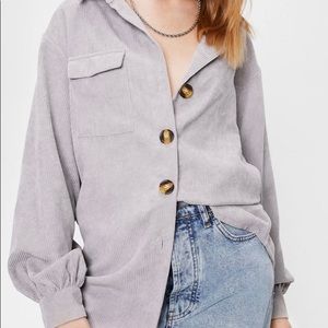 Nasty Gal Corduroy Shacket